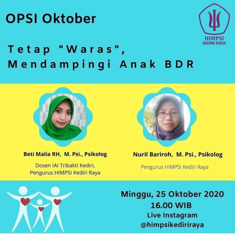 Wakil Dekan Fakultas Dakwah Bagikan Tips dalam Mendampingi Anak Belajar dari Rumah